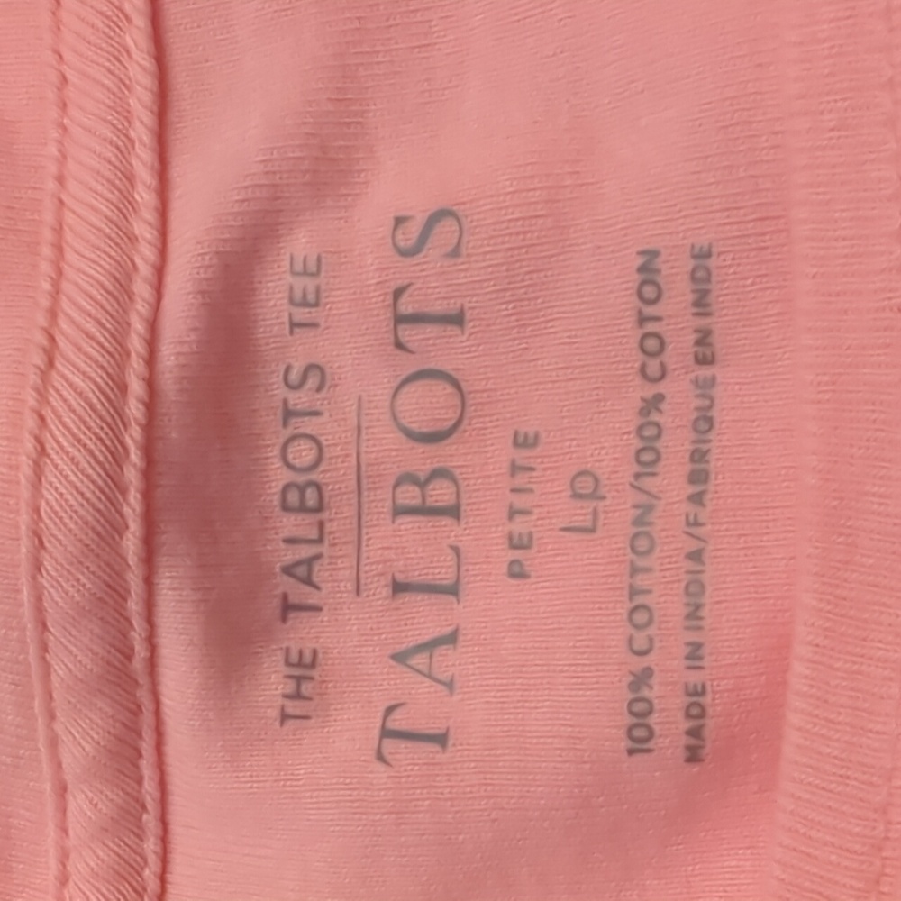 The Talbot's Tee pink with beaded fish embellishments size Lp - Picture 7 of 7